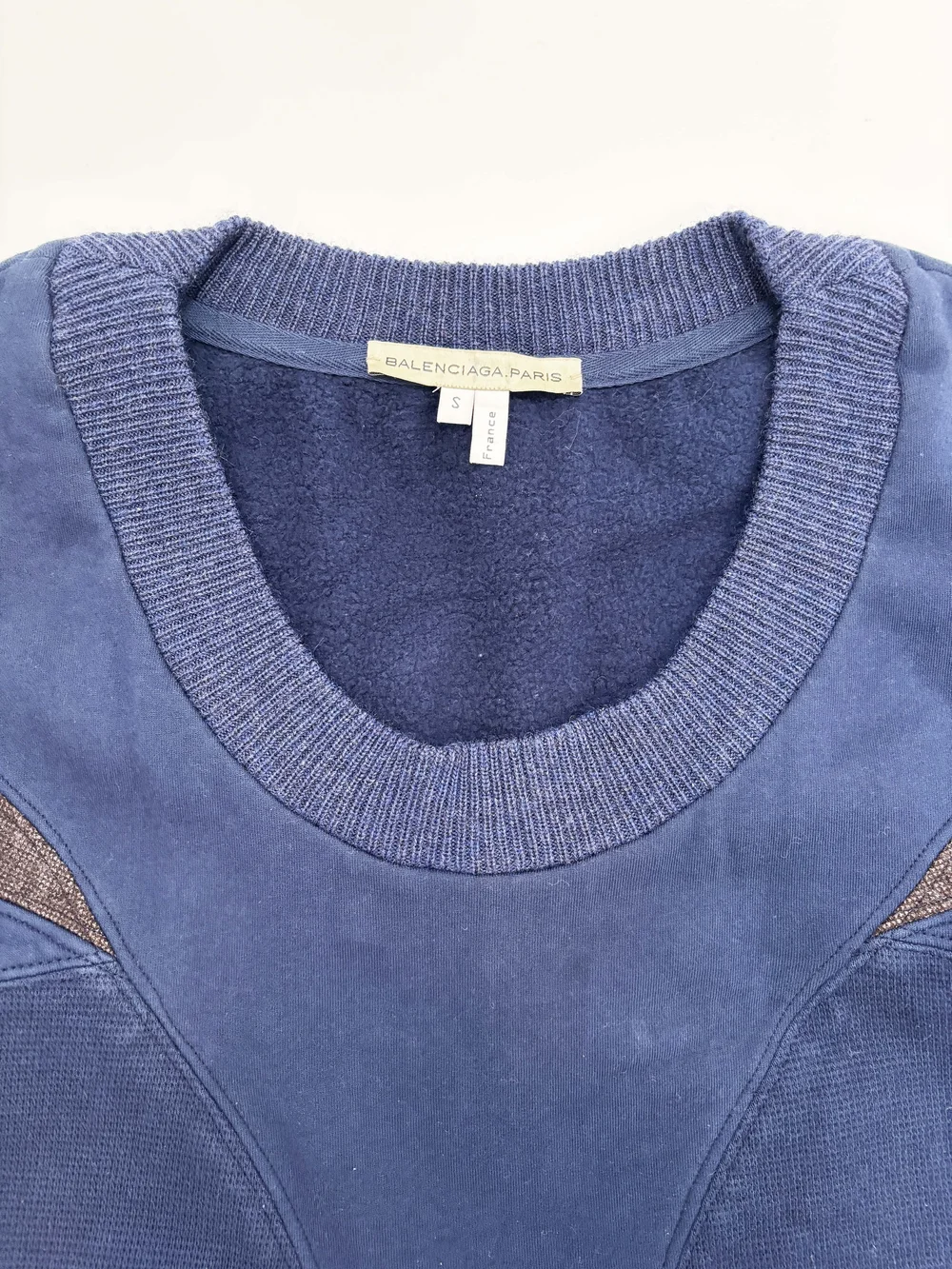 Balenciaga F/W 2003 navy cropped sweater — JAMES VELORIA